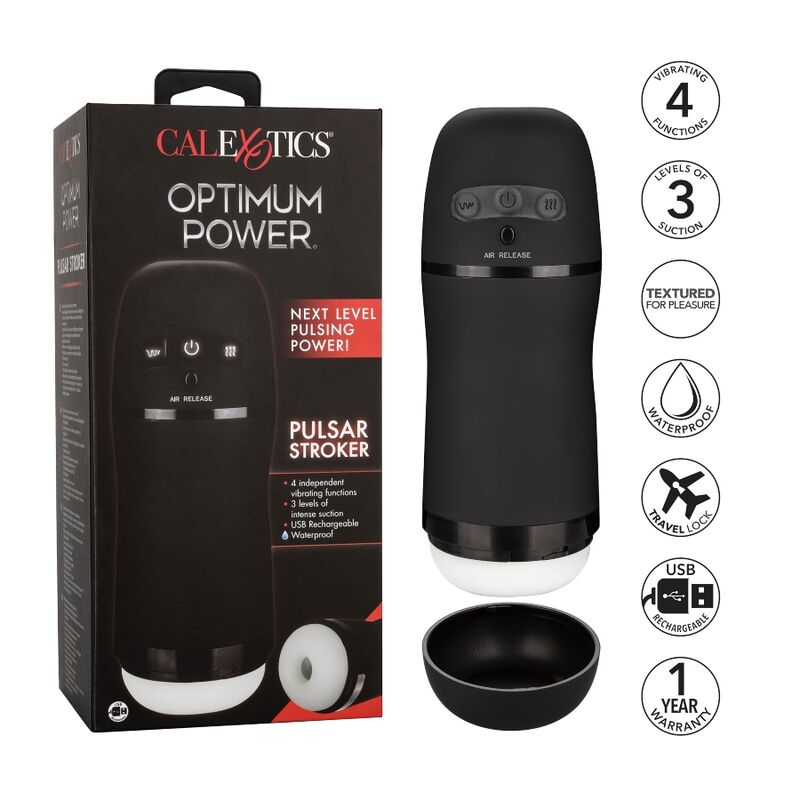 CALEXOTICS - OPTIMUM POWER STROKER VIBRATION AND JUICE FUNCTIONS