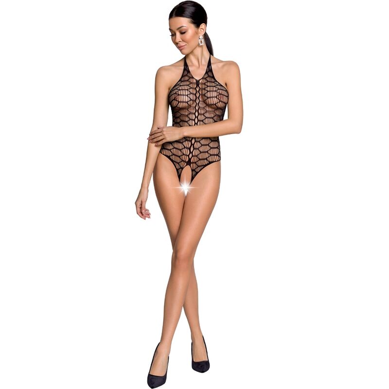 PASIÓN - MUJER BS087 BODYSTOCK NEGRO TALLA ÚNICA