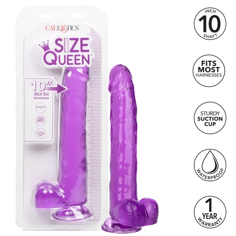 CALEXOTICS - DILDO QUEEN SIZE MORADO 25,5 CM
