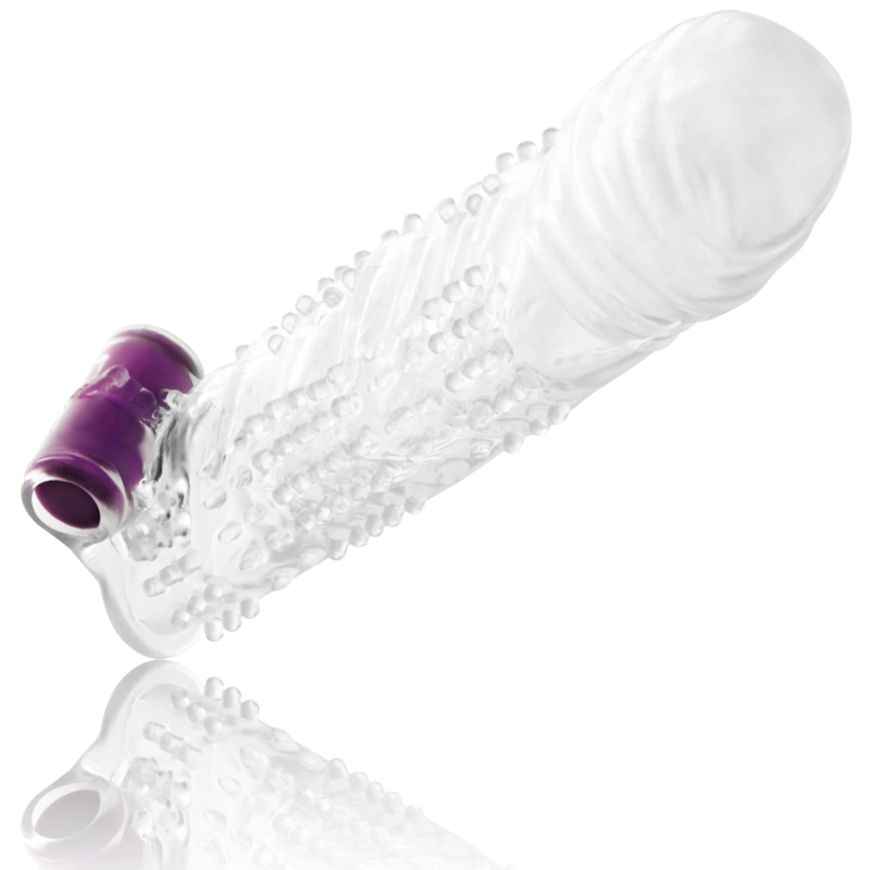 OHMAMA - FUNDA PARA PENE TEXTURIZADA CON BALA VIBRADORA