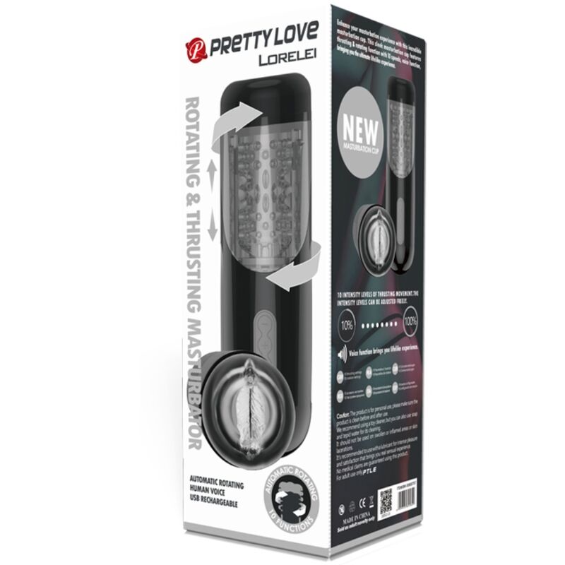 PRETTY LOVE - LORELEI RECHARGEABLE MULTIFUNCTIONAL MASTURBATOR