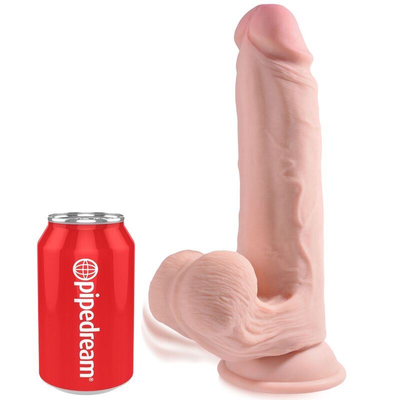 KING COCK - PLUS 3D DILDO SWING BALLS 20.3 CM