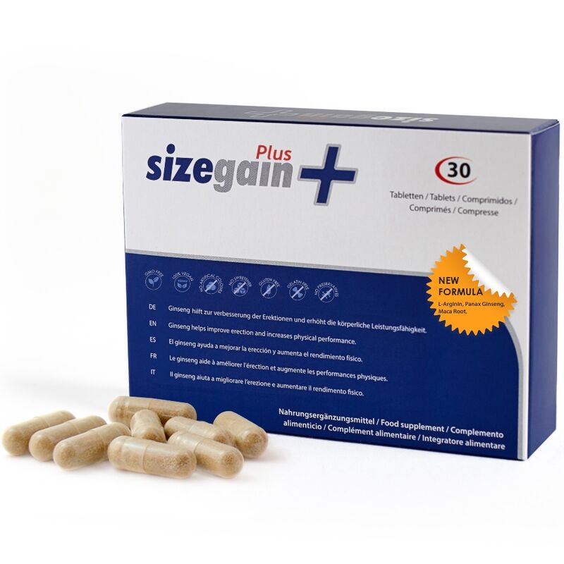 500 COSMETICS - COMPRIMIDOS SIZEGAIN PLUS PARA AMPLIAR O PÊNIS - Intimate Vibes