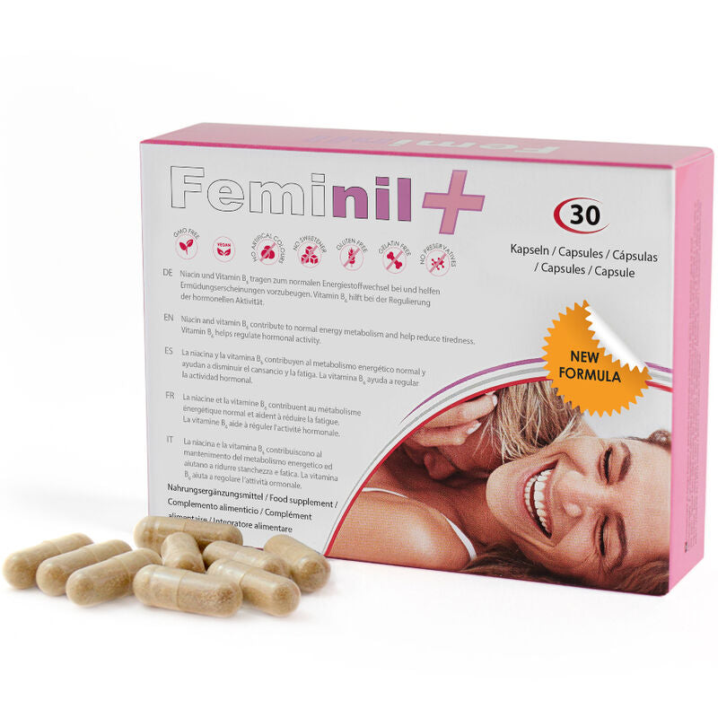 500 COSMETICS - FEMINIL+ IMPROVES FEMALE SEXUAL LIBIDO - 30 CAPSULES