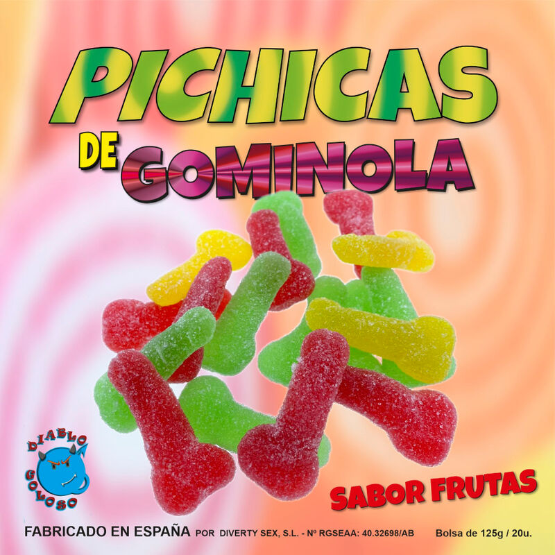 GOLOSO DIABLO - SNACKS DE GUMMINOL DE FRUTA CON AZÚCAR