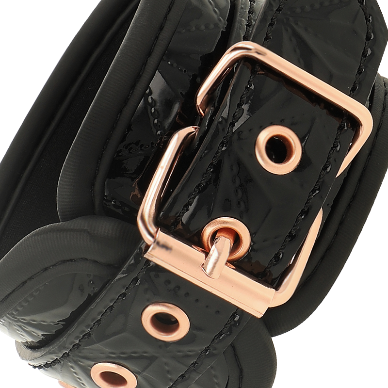COQUETTE CHIC DESIRE - BLACK EDITION CUFFS WITH NEOPRENE LINING