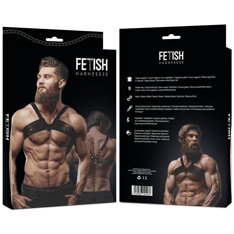 FETISH SUBMISSIVE ATTITUDE - BRIGADA ECO LEATHER CHEST HARNESS FOR MEN