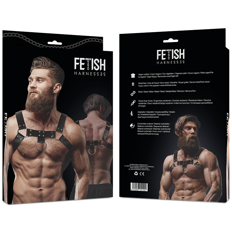 FETISH SUBMISSIVE ATTITUDE - MALE ECO LEATHER CHEST HARNESS