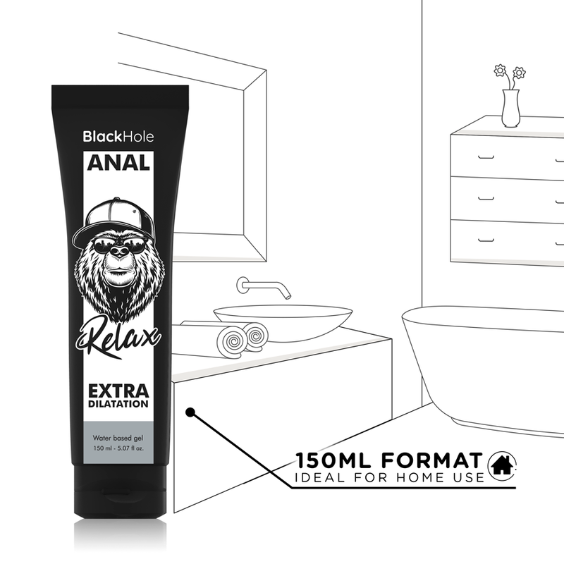 BLACK HOLE - GEL DILATADOR ANAL A BASE DE AGUA 150 ML