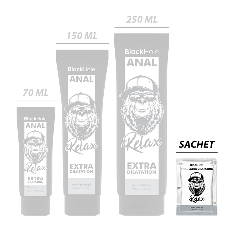 BLACK HOLE - EXTRA DILATING WATER BASED GEL 6 ML