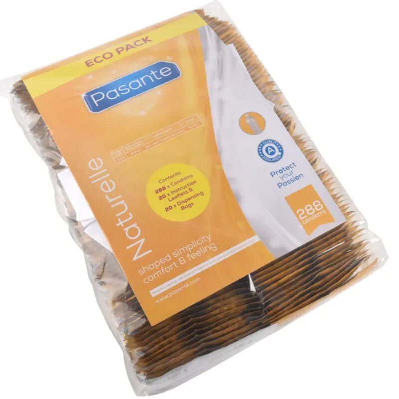 PASANTE - ECO PACK NATURELLE BOLSA PRESERVATIVOS 288 UNIDADES