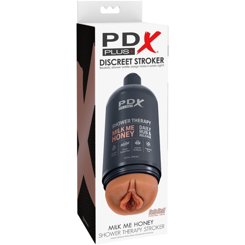 PDX PLUS - DISCREET MASTURBATOR STROKER BOTTLE DESIGN MILK ME HONEY CANDY SHAMPOO