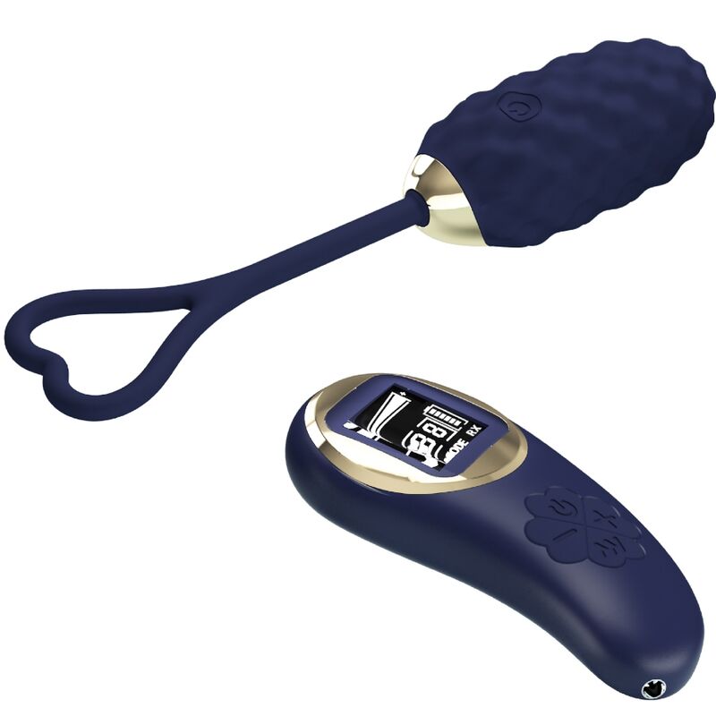 PRETTY LOVE - VIBRATING EGG WITH REMOTE CONTROL VIVIAN BLUE