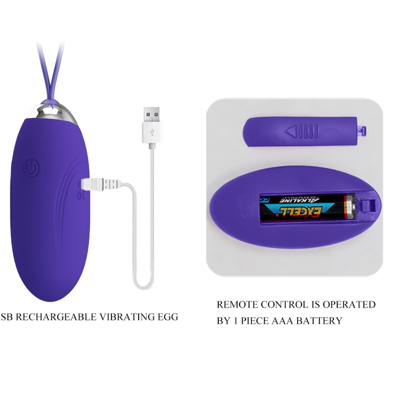 PRETTY LOVE - JENNY YOUTH VIOLATING EGG WITH REMOTE CONTROL VIOLET