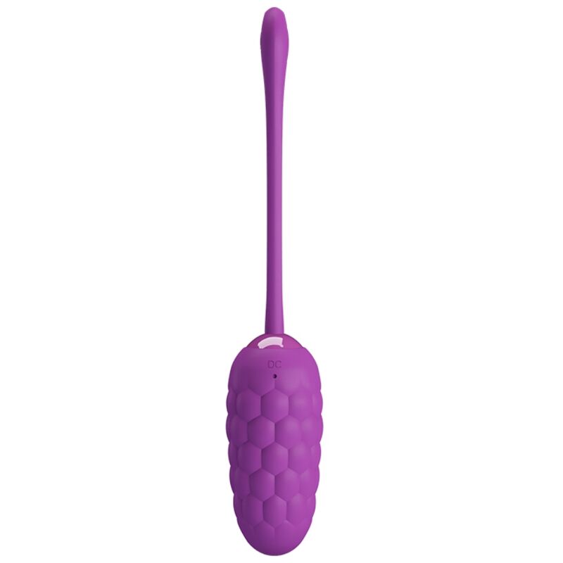 PRETTY LOVE - VIBRATING EGG WITH MARINE TEXTURE RECHARGEABLE PURPLE