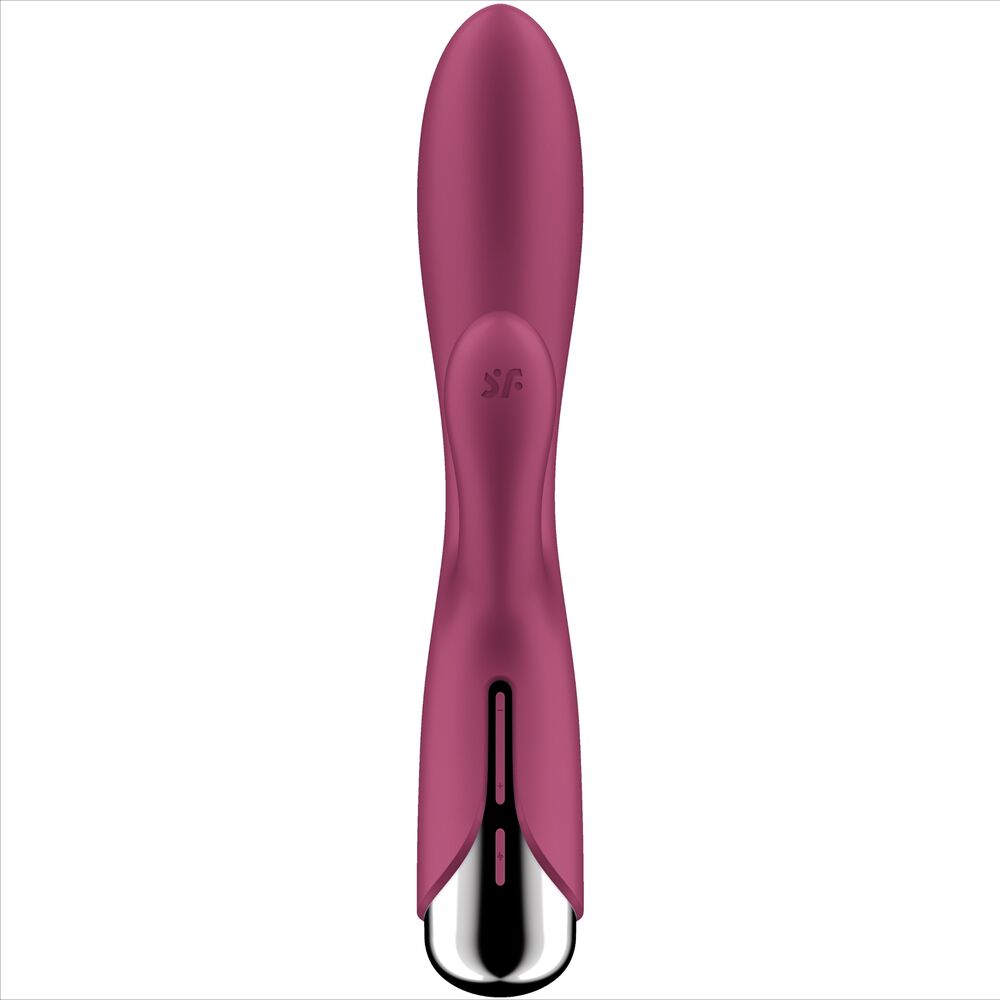 SATISFYER - ROTARY RABBIT 1 CLITORIS AND G-SPOT STIMULATION RED
