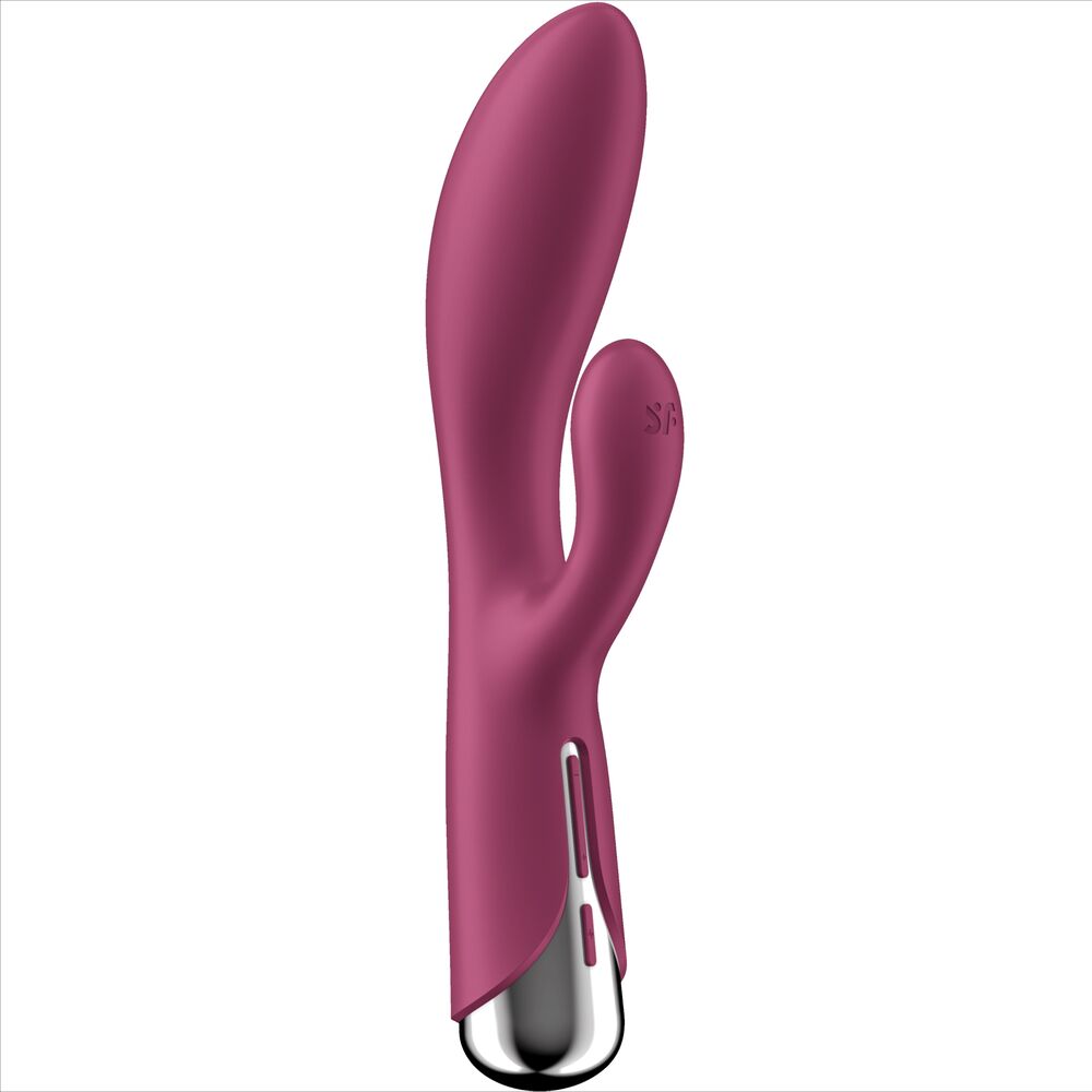 SATISFYER - ROTARY RABBIT 1 CLITORIS AND G-SPOT STIMULATION RED