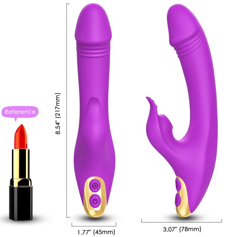ARMONY - AMANT LIMPIADOR VIBRADOR DE CLÍTORIS Y PUNTO G MORADO