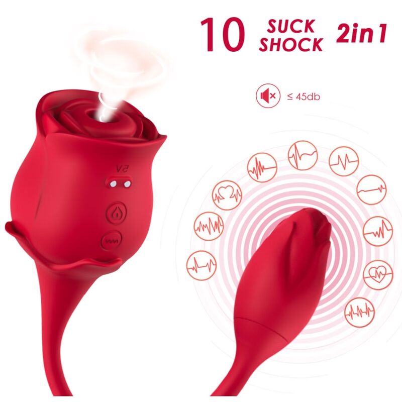 ARMONY - PINK LICKING VIBRATING CLIT & RED VIBRATOR