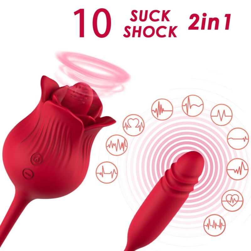 ARMONY - ROSELIP LICKING VIBRATING CLITORY AND RED VIBRATOR
