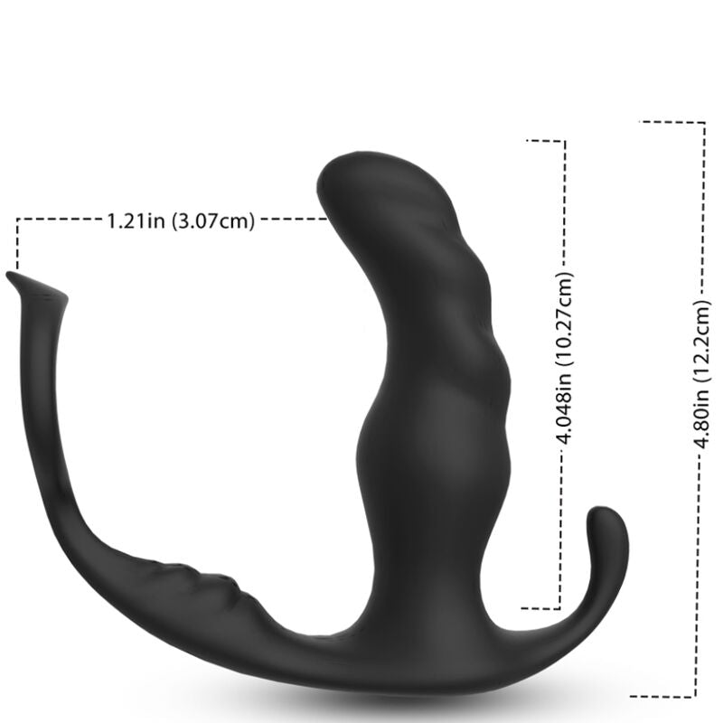 ARMONY - KNIGHT PROSTATE ANAL VIBRATOR AND RING REMOTE CONTROL BLACK