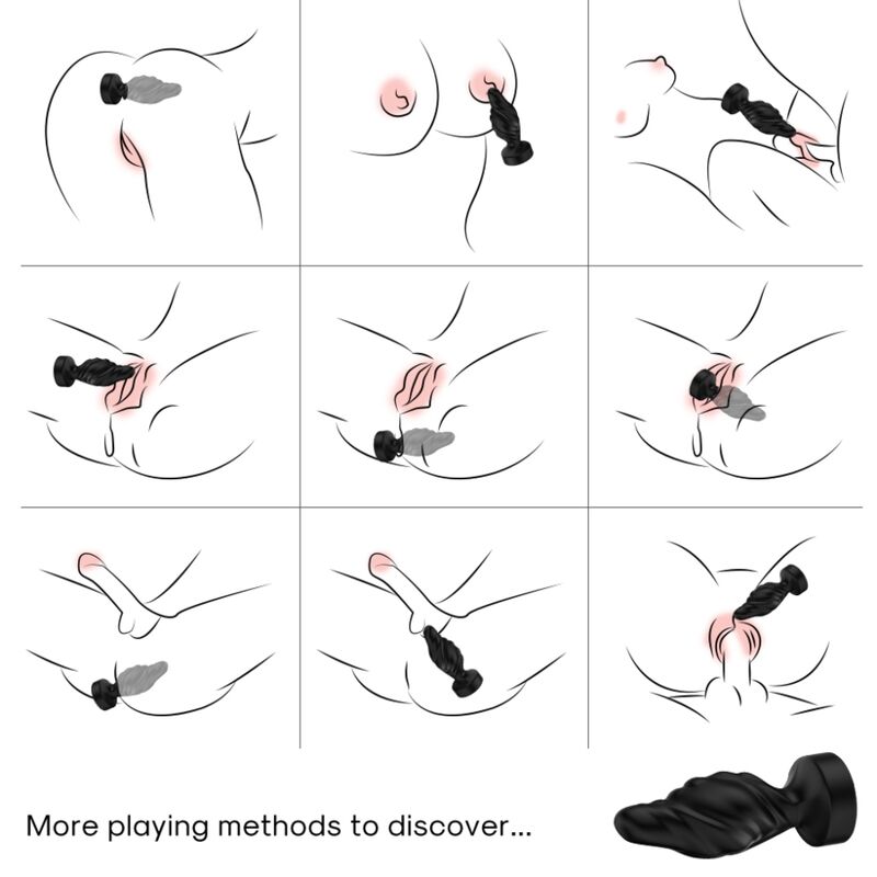 ARMONY - VIBRADOR CONTROL REMOTO Y PLUG ANAL NEGRO