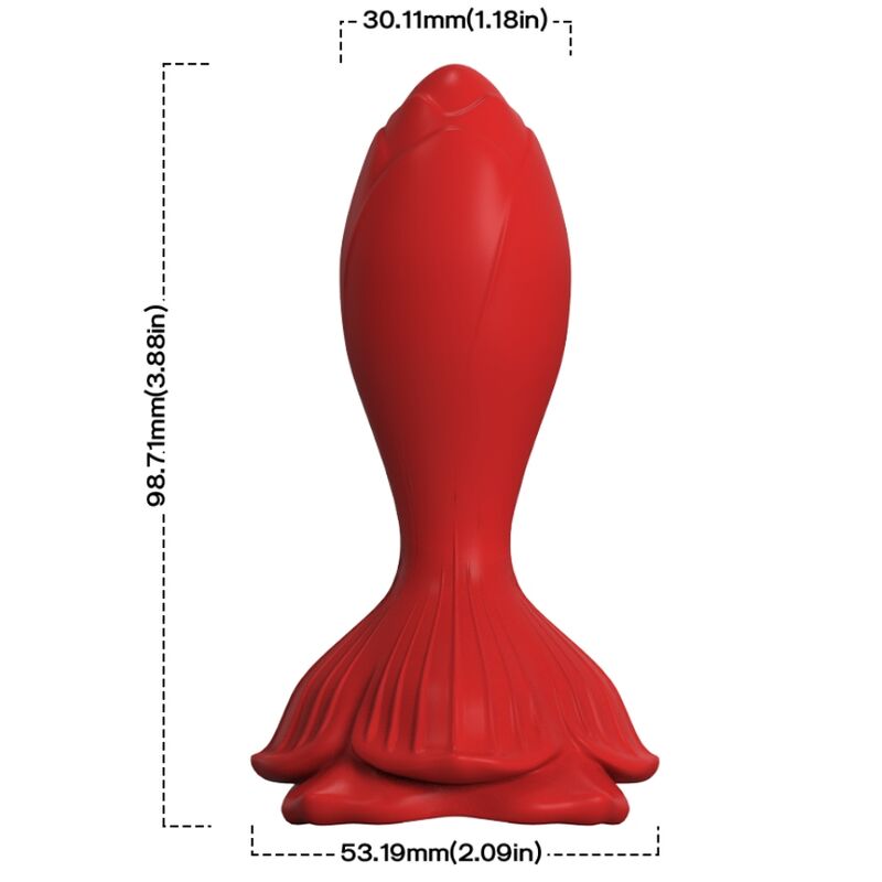 ARMONY - VIBRADOR ROSA Y PEQUEÑO PLUG ANAL CON CONTROL REMOTO ROJO