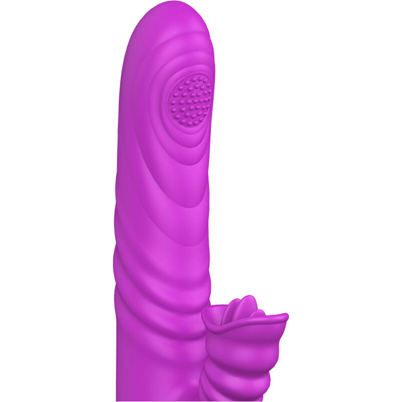 ARMONY - ANGELIA MULTIFUNCTION VIBRATOR WITH STIMULATING TONGUE, VIOLET HEAT EFFECT