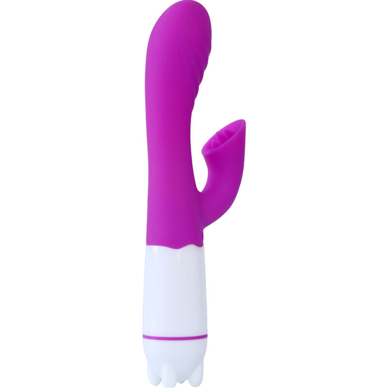 ARMONY - HAPPY VIBRATOR AND STIMULATOR WITH RECHARGEABLE TONGUE VIOLET