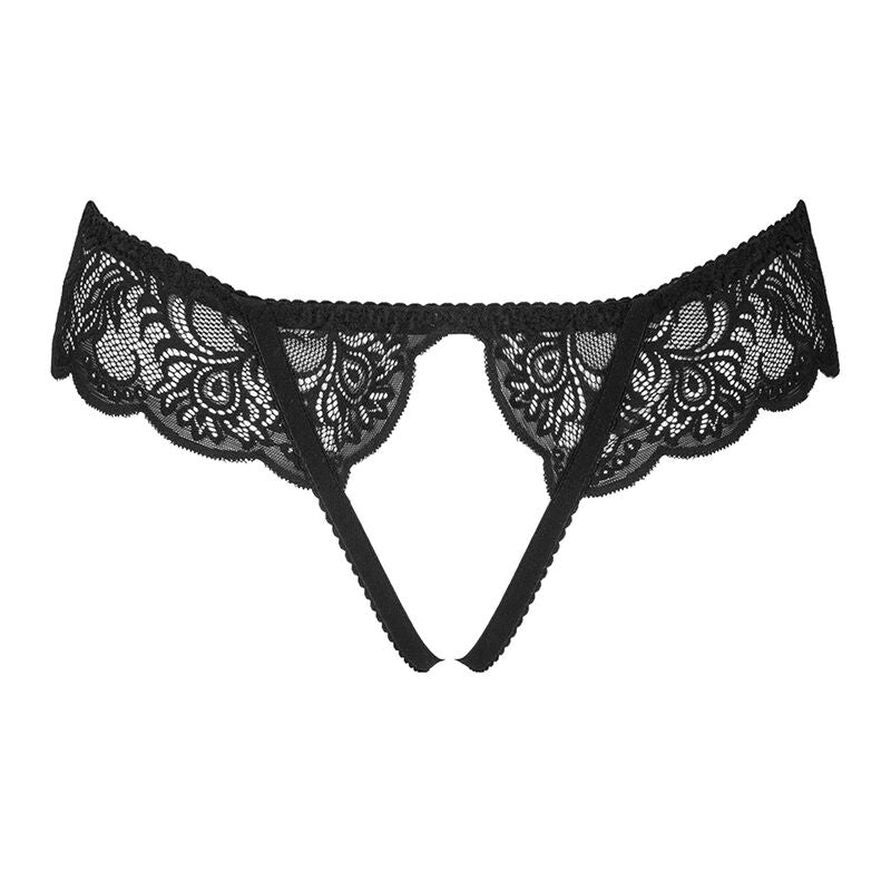 LIVCO CORSETTI FASHION - LOVE STORY LC 90679 BLACK CROTCHLESS PANTS L/XL