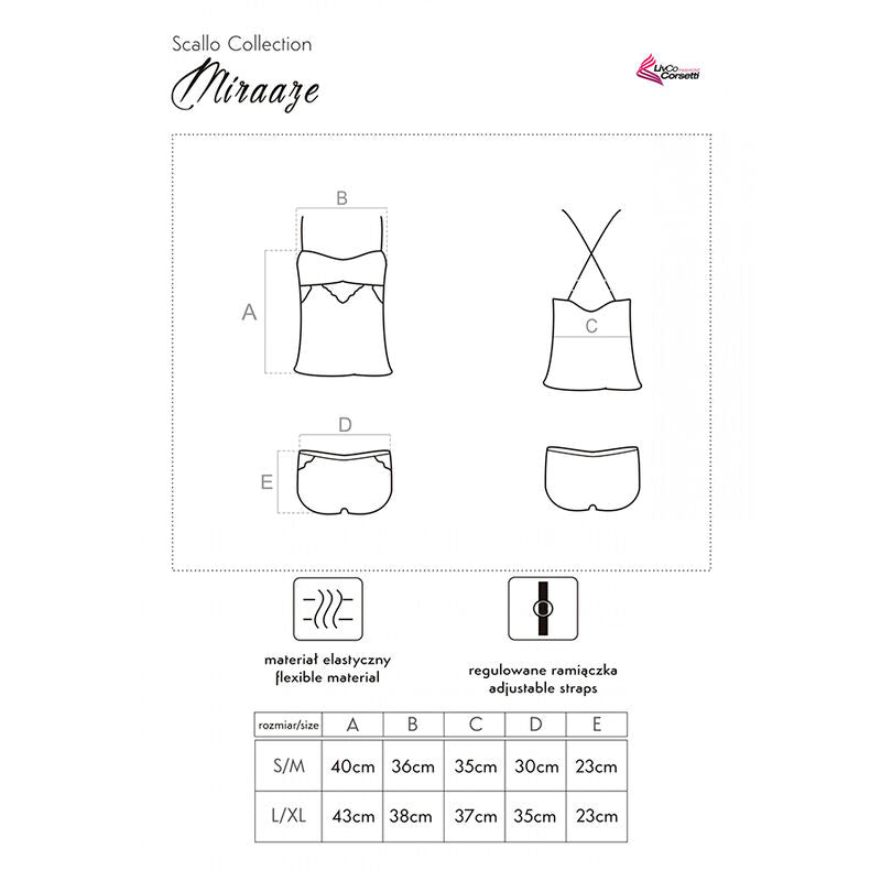 LIVCO CORSETTI FASHION - MIRAAZE LC 90567 SHIRT + BLACK PANTS