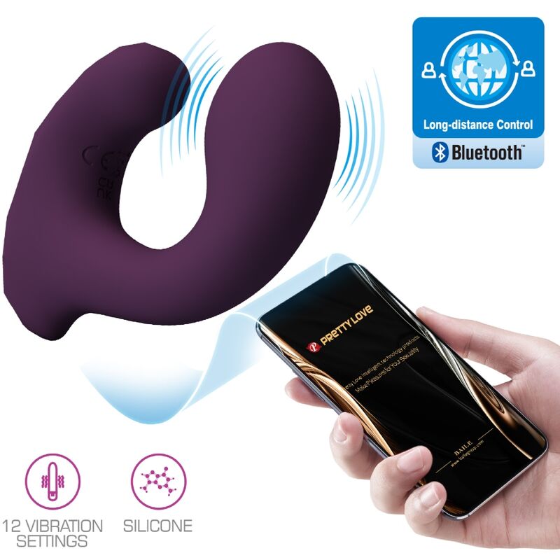 PRETTY LOVE - CONTROL REMOTO BILLY VIBRACIÓN PÚRPURA APLICACIÓN GRATUITA