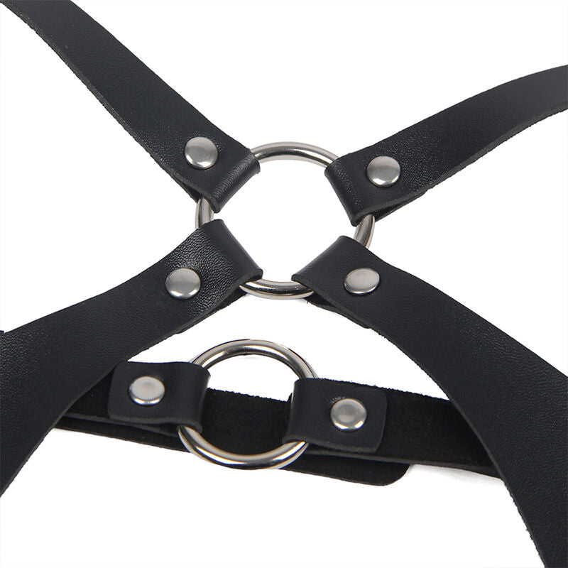 SUBBLIME - FULL BODY HARNESS WITH ETO LEATHER BUCKLES ONE SIZE FITS ALL