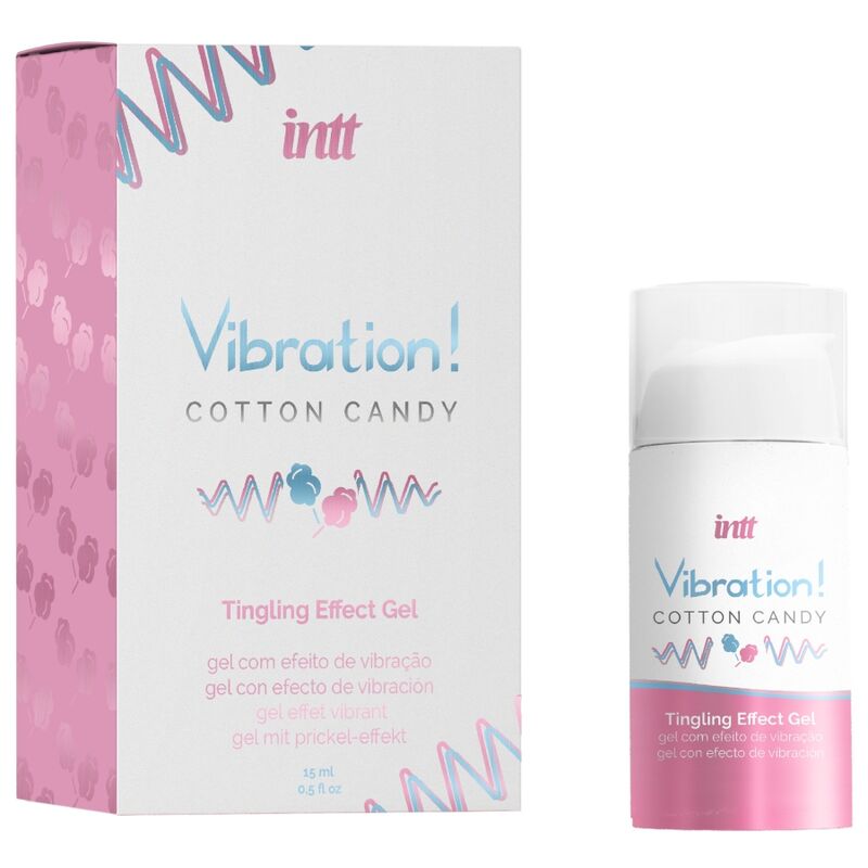 INTT - POWERFUL INTIMATE STIMULANT COTTON CANDY VIBRATOR GEL LIQUID 15 ML