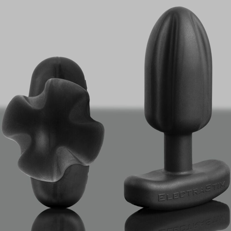 ELECTRASTIM - PLUG ANAL CUADRIPOLAR DE SILICONA NEGRO TARTARUS