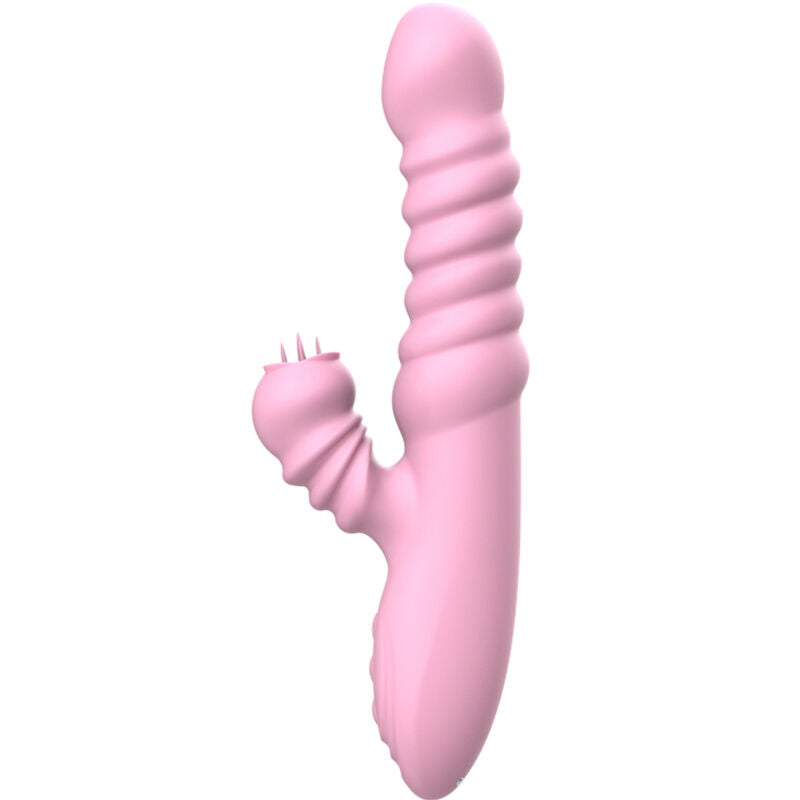 ARMONY - MULTIFUNCTION VIBRATOR WITH PINK TONGUE STIMULATING HEAT EFFECT