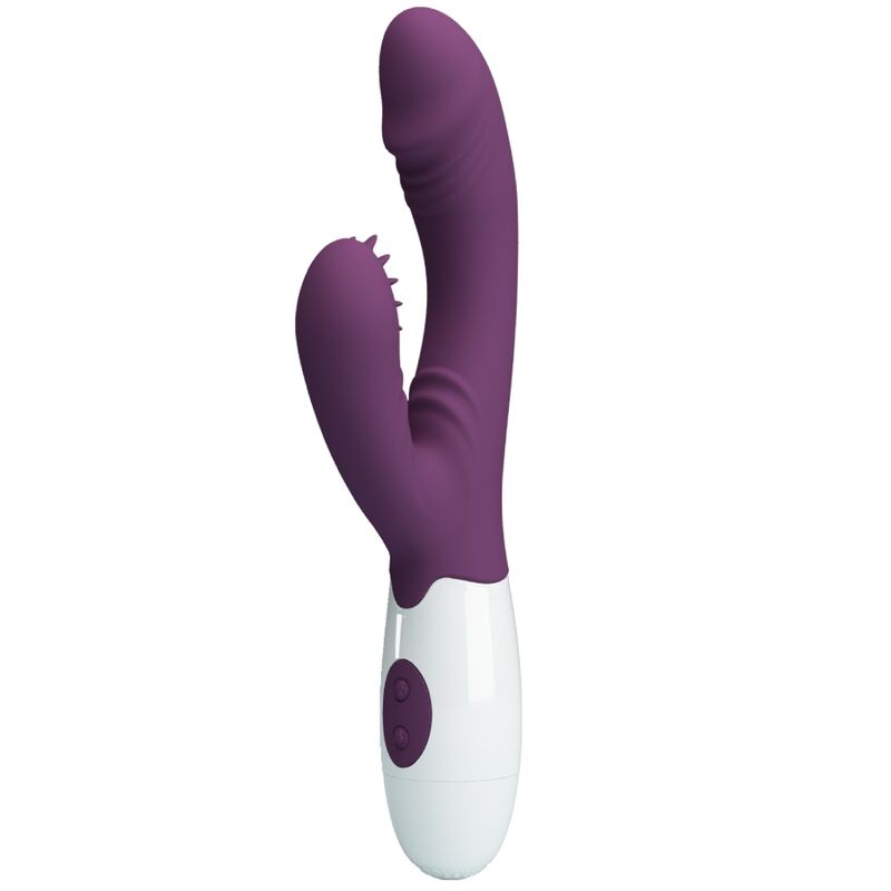 PRETTY LOVE - ANDRE RABBIT VIBRATOR AND G-SPOT STIMULATOR PURPLE
