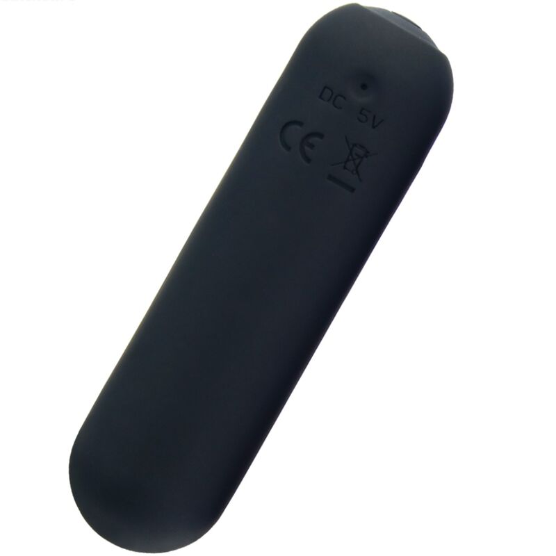 SPLASH HAHA SILICONE BULLET VIBRATOR 10 VIBRATIONS 75 X 19 CM BLACK