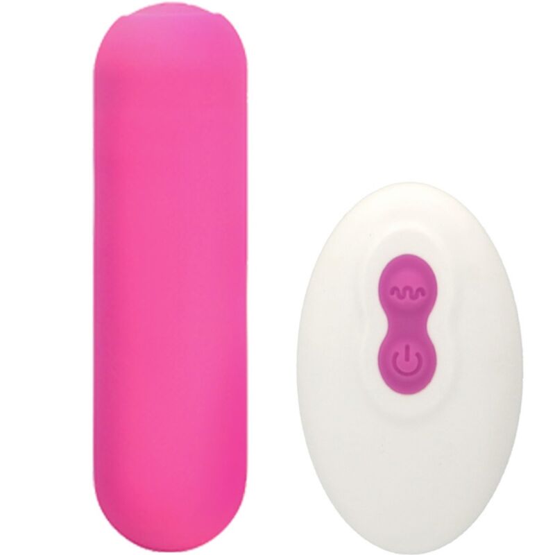 SPLASH JOIE BULLET SILICONE VIBRATOR REMOTE CONTROL 10 VIBRATIONS 75 X 19 CM PINK
