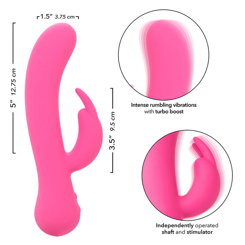 CALEXOTICS - PRIMER VIBRADOR CONEJO RECARGABLE ROSA