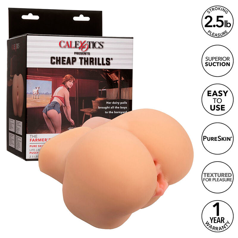 CALEXOTICS - THE FARMER'S DAUGHTER REALISTIC DOUBLE MASTURBATOR MEAT
