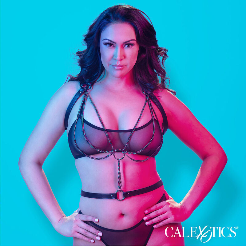 CALEXOTICS - EUPHORIA MULTICAIN HALTER HARNESS PREMIUM PLUS SIZE