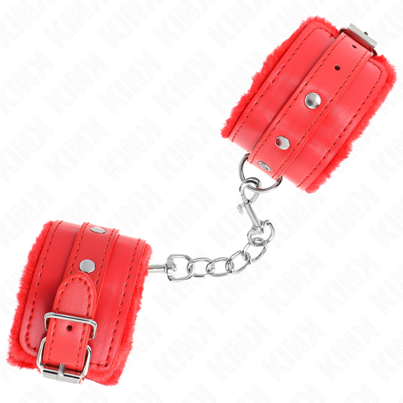 KINK - PREMIUM RED LEATHER LINING WRIST WITH ADJUSTABLE RED BELT 17-29 CM X 6 CM