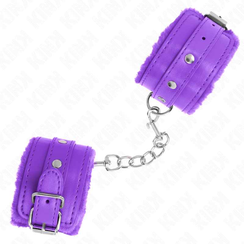 KINK - PREMIUM PURPLE LEATHER LINING WRIST WITH ADJUSTABLE PURPLE BELT 17-29 CM X 6 CM