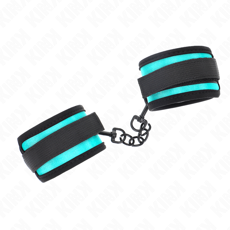 KINK - HOOK AND LOOP NYLON BIND WRIST BLACK-BLUE ADJUSTABLE 18-32 CM X 5 CM