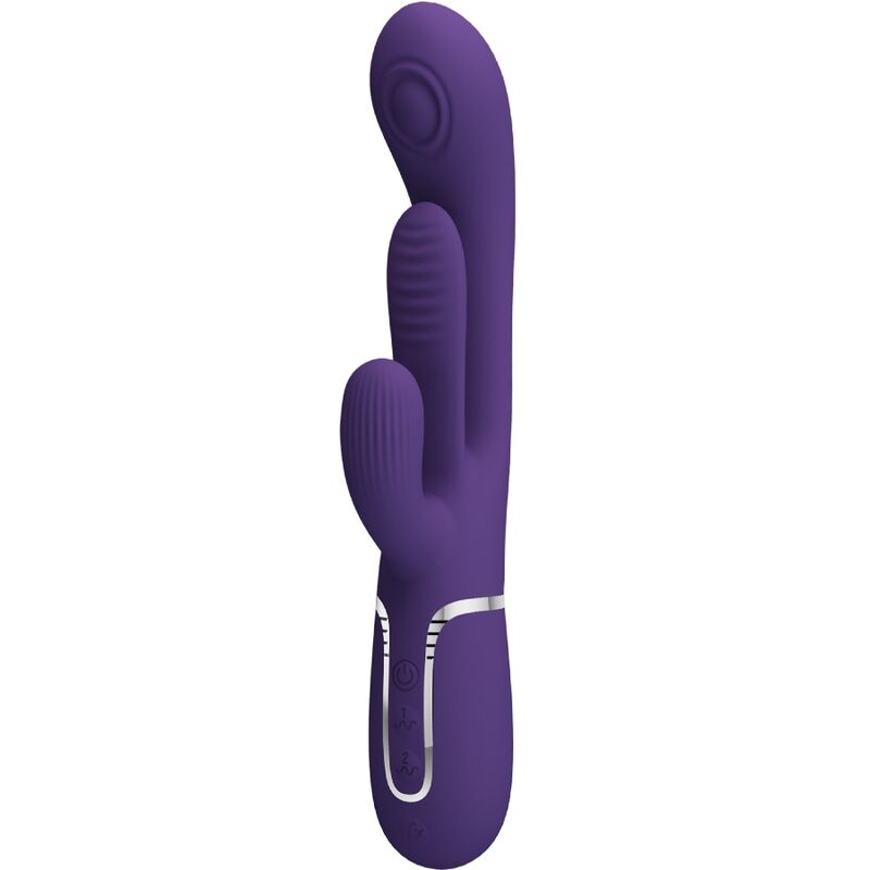 PRETTY LOVE - SHANIA TRIPLE RABBIT MULTIFUNCTIONAL VIBRATOR PURPLE