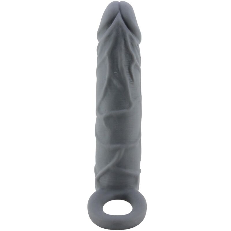 PRETTY LOVE - FUNDA PARA PENE DE PIEL REALISTA GRIS OSCURO