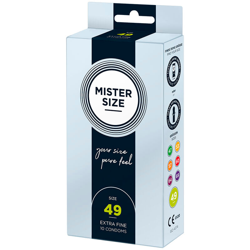 MISTER SIZE - CONDÓN TALLA S 49 MM (10 UNIDADES)