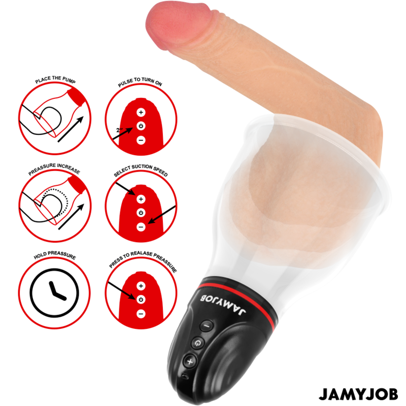 JAMYJOB - BOMBA DE PRUEBA AUTOMÁTICA XPAND LITE 3 NIVELES DE SUCCIÓN GRIS