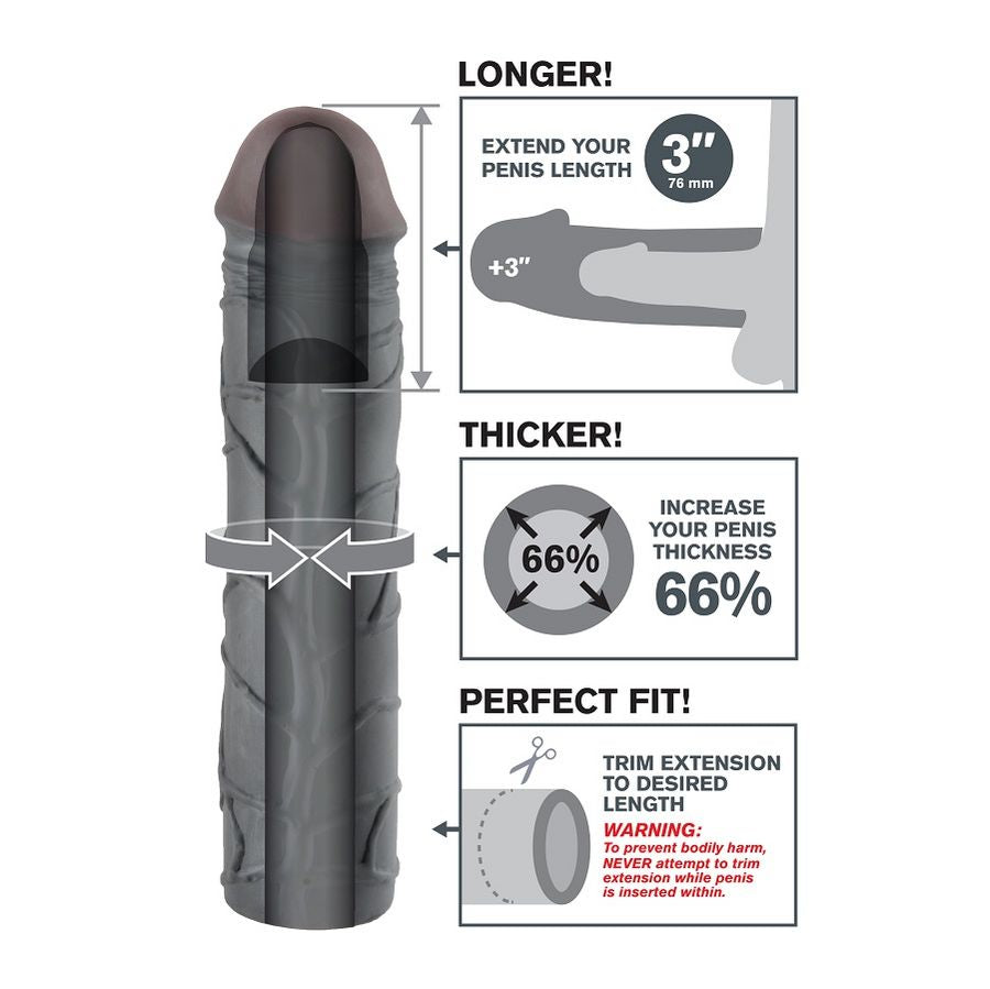 FANTASY X- TENSIONS - MEGA 3 BLACK EXTENSION